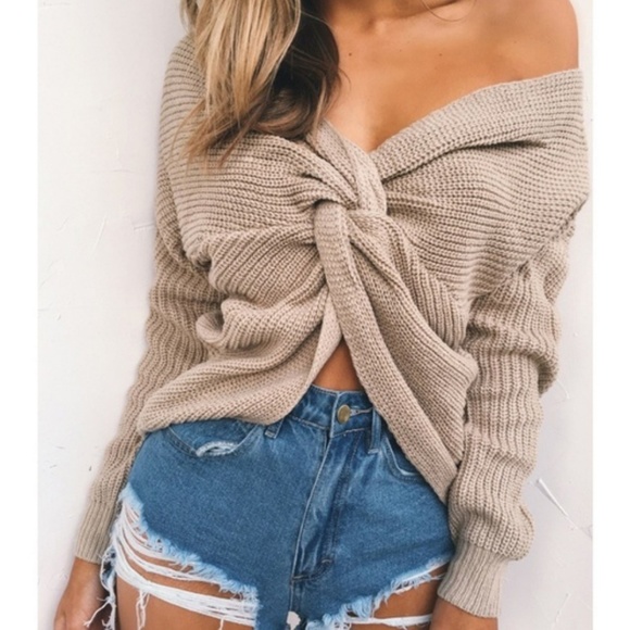 🔥HOT!🔥WOVEN KNOT SWEATER - GRAY - Picture 7 of 8